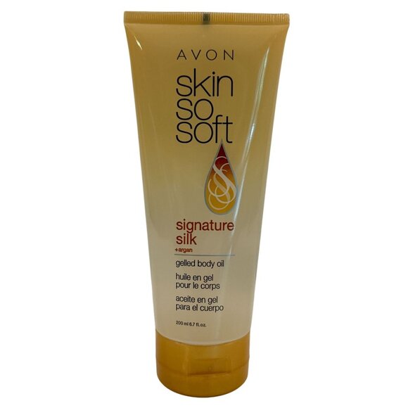Avon Skin So Soft Signature Silk + Argan Gelled Body Oil 6.7oz NEW Sealed Retire - Picture 1 of 2